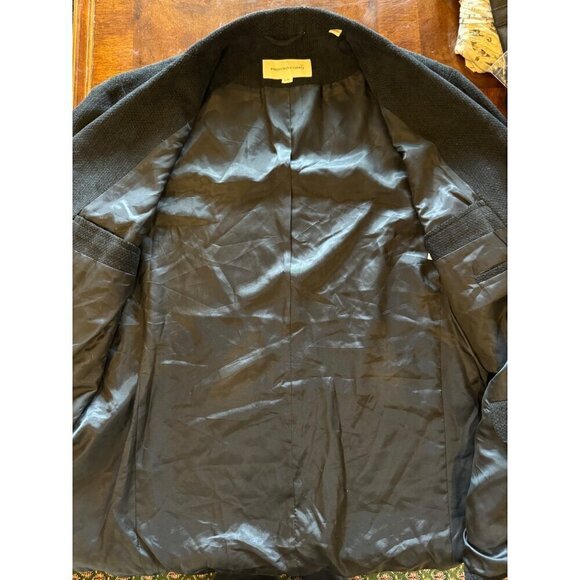 Pronto Uomo Blazer Men Large‎ Black Cotton Blend Single Breasted Three Button - Picture 7 of 12